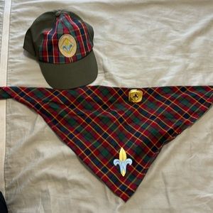 Webelo hat, slide and neckerchief